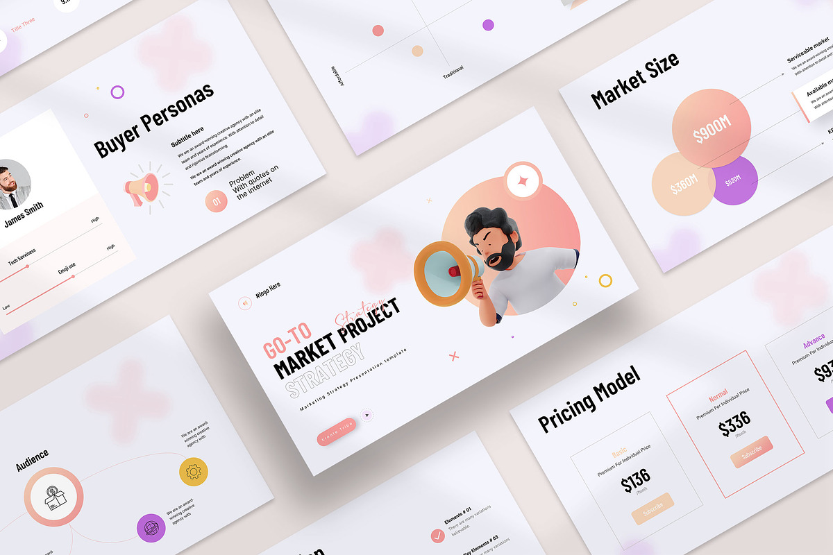 Go-to-Market Strategy, a Presentation Template by KreateTribe (Photo 1 of 6)