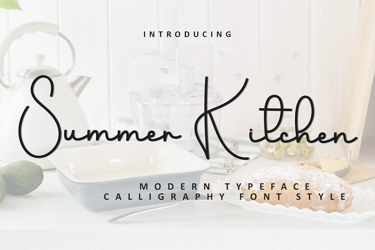 Summer Kitchen, a Handwritten Font by FreshTypeINK (Photo 1 of 8)