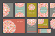 20 Mandala Vintage Template Card., a Card Template by Noree (Thumbnail 13 of 20)