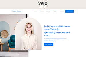 Freja Wix Therapist Website