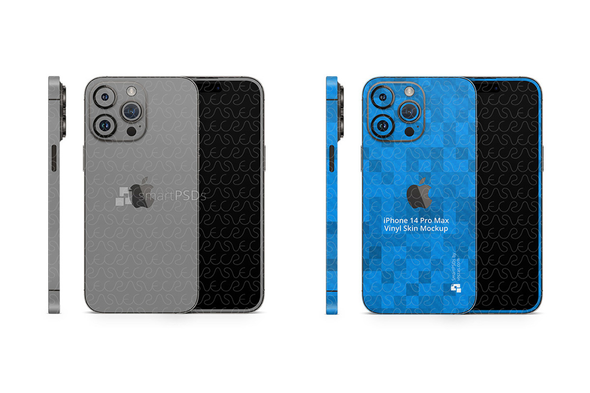 iPhone 14 Pro Max (2022) PSD Skin, a Product Mockup by VecRas (Photo 4 of 5)