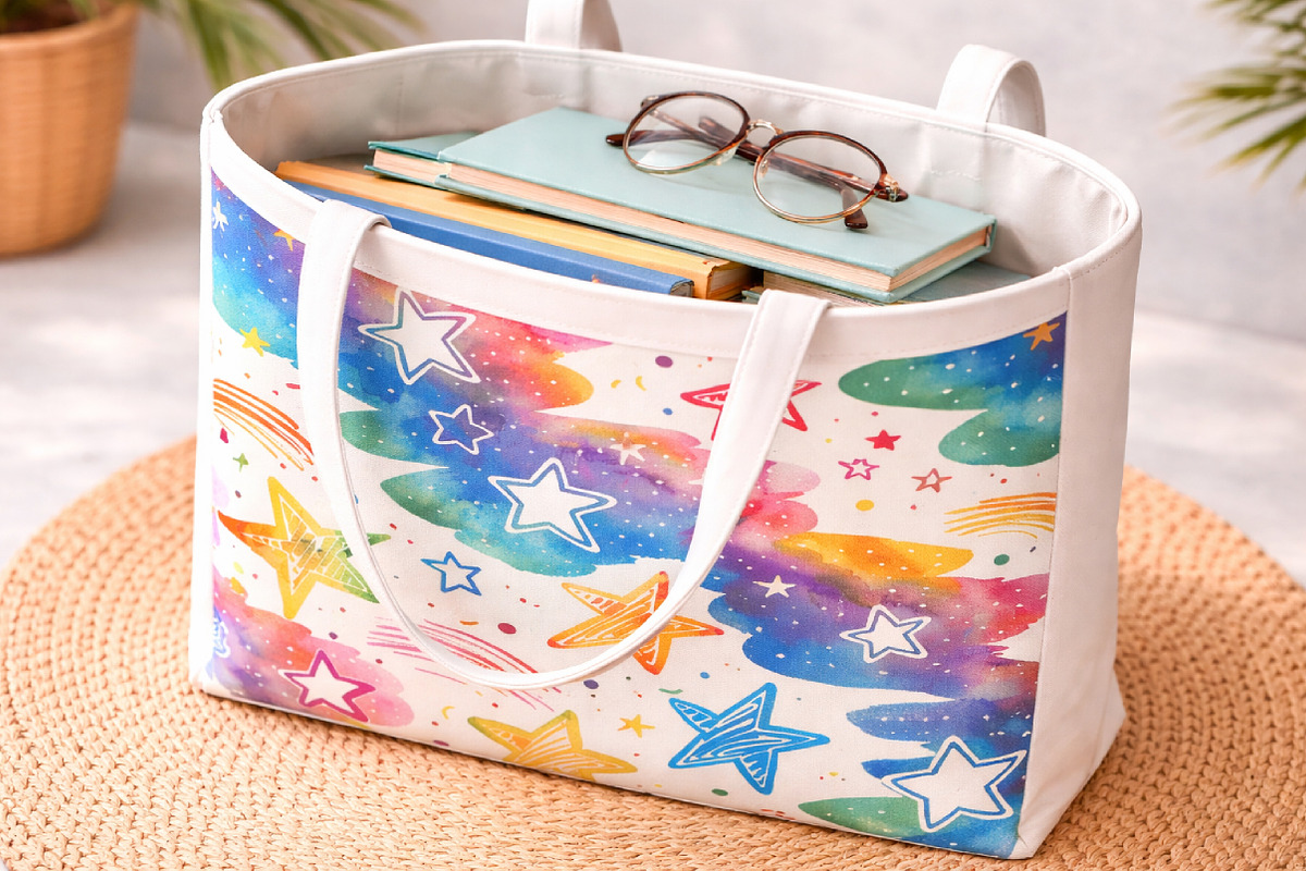 Hand Drawn Pastel Doodle Stars, a Pattern Graphic by Canvas Craft (Photo 5 of 6)