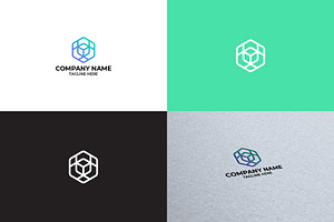 Cube Line Logo Design