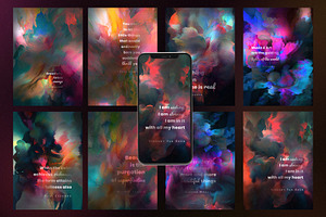 Fluid Abstract Backgrounds