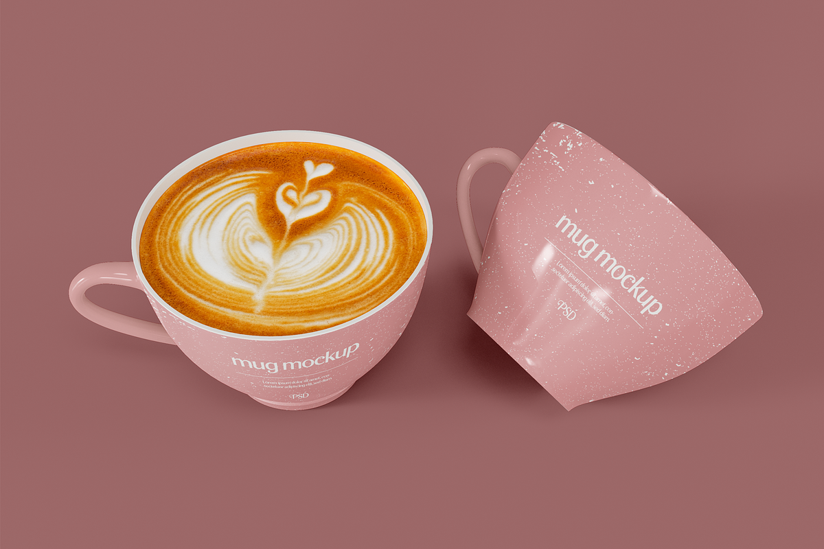 Mug Cups Mockup, a Cups & Container Mockup by Xtrahive