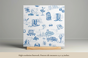 Las Vegas Toile de Jouy Pattern, a Background Graphic by Hughes Studio (Thumbnail 3 of 11)