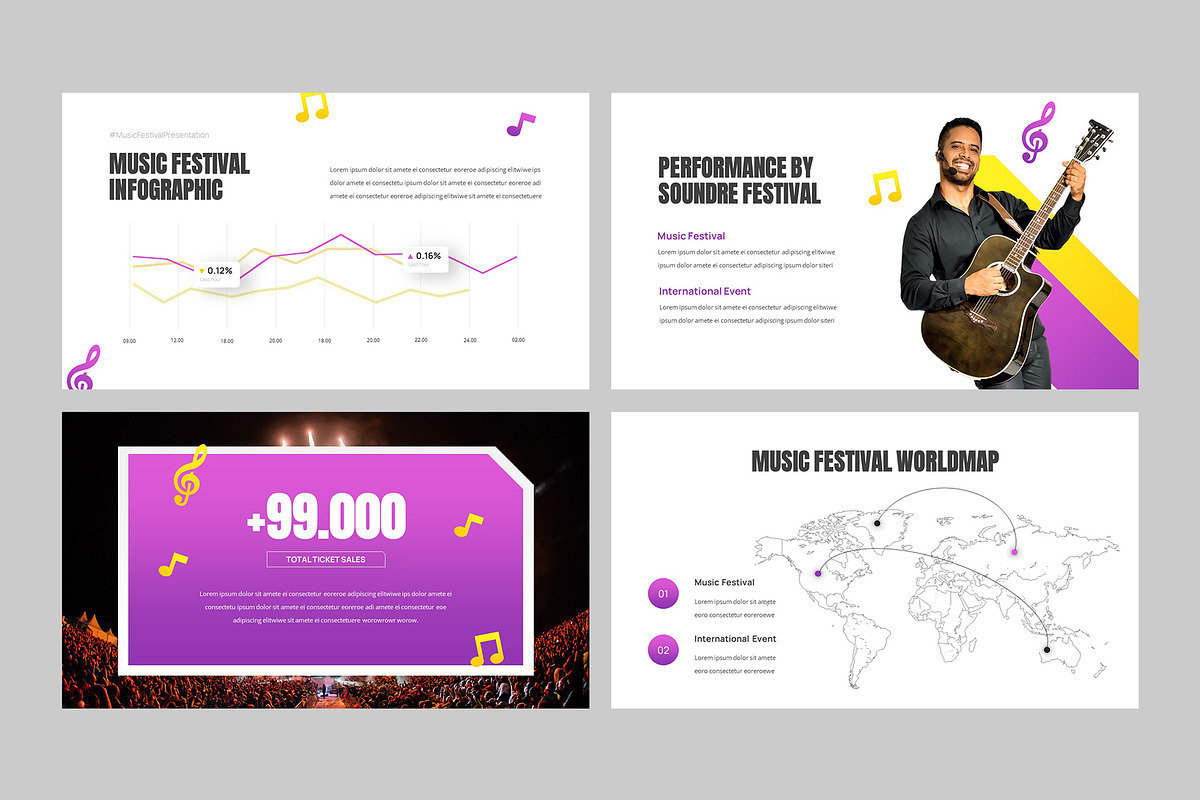 SOUNDRE - Music Festival Powerpoint, a Presentation Template by rgbryand (Photo 8 of 9)
