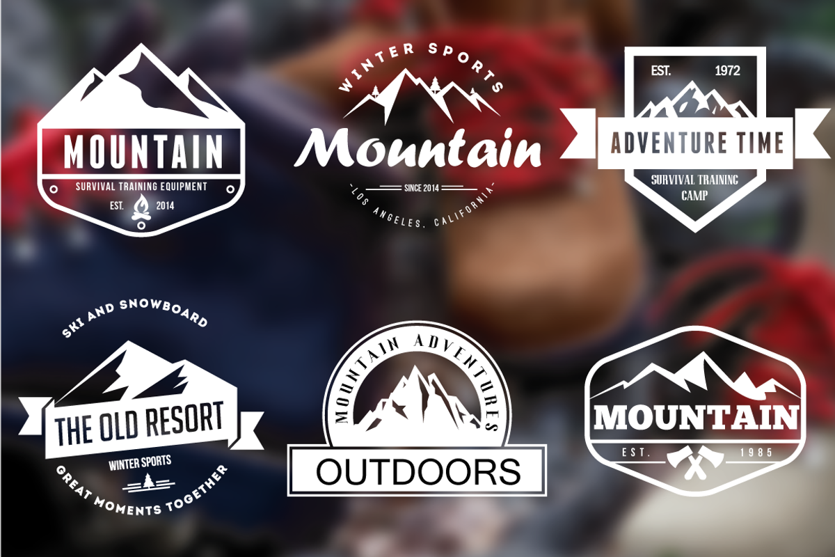 Mountain Vintage Badges, a Branding & Logo Template by LovePowerDesigns (Photo 2 of 5)
