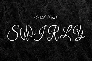 Swirly - Modern Typeface