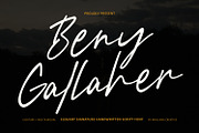 Beny Gallaher Elegant Signature Font, a Script Font by Maulana Creative (Thumbnail 1 of 7)