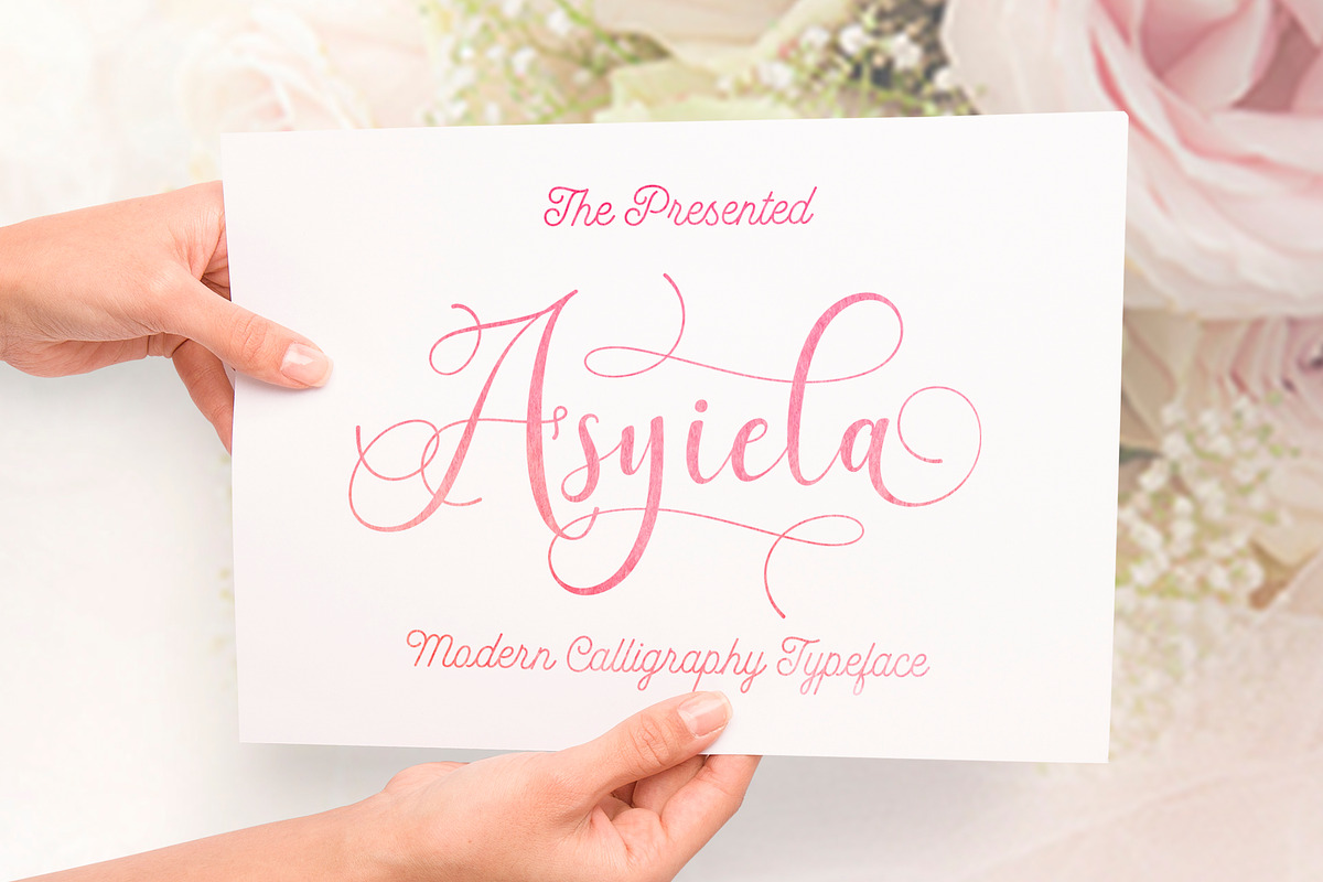 Asyiela Script Font Collection