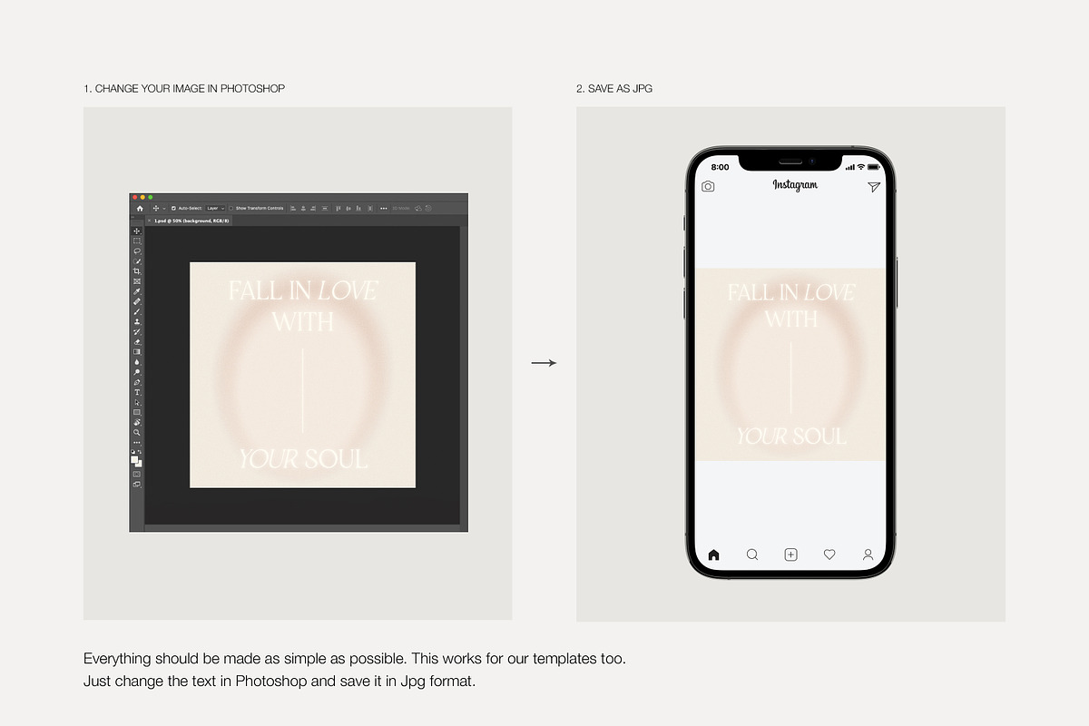 Instagram Quotes Posts Stories PS, a Social Media Template by Love Radiation Studio (Photo 12 of 22)