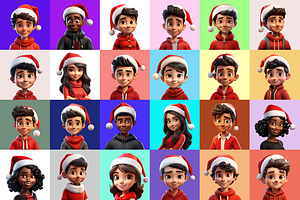 125 Animoji - Christmas Children