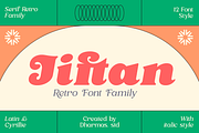 Jiftan - 12 Retro Family, a Serif Font by Dharmas Foundry (Thumbnail 1 of 15)