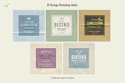 10 Photoshop Labels (2 styles)
