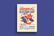 US General Election Day Flyer, a Flyer Template by VectorVactory (Thumbnail 1 of 3)