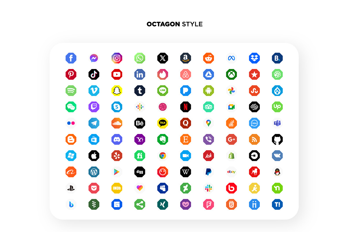 Social media icons set, an Icon by Team_Ultra_Graphics (Photo 11 of 13)