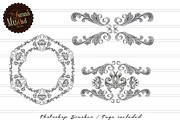 Baroque Photoshop Brushes-SALE! preview 3