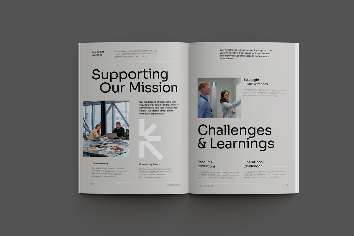 Green Non-Profit Annual Report, a Brochure Template by Neermana (Photo 5 of 11)
