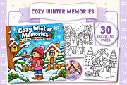 Cozy Winter Memories Coloring Book, a Seasonal Illustration by Design Station (Thumbnail 1 of 3)