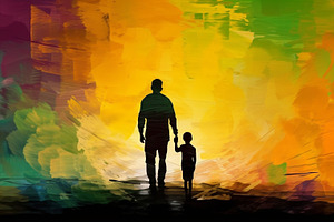 Fathers Day Painted