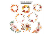 Fall Clipart Autumn Watercolor PNG, an Illustration by CharmClipart (Thumbnail 9 of 10)