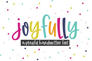 Joyfully Handwritten Font, a Script Font by Sabrina Schleiger Design (Thumbnail 1 of 4)
