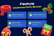 Christmas Party 3D icon pack, an Environmental 3D Model by orenjidesign (Thumbnail 2 of 8)
