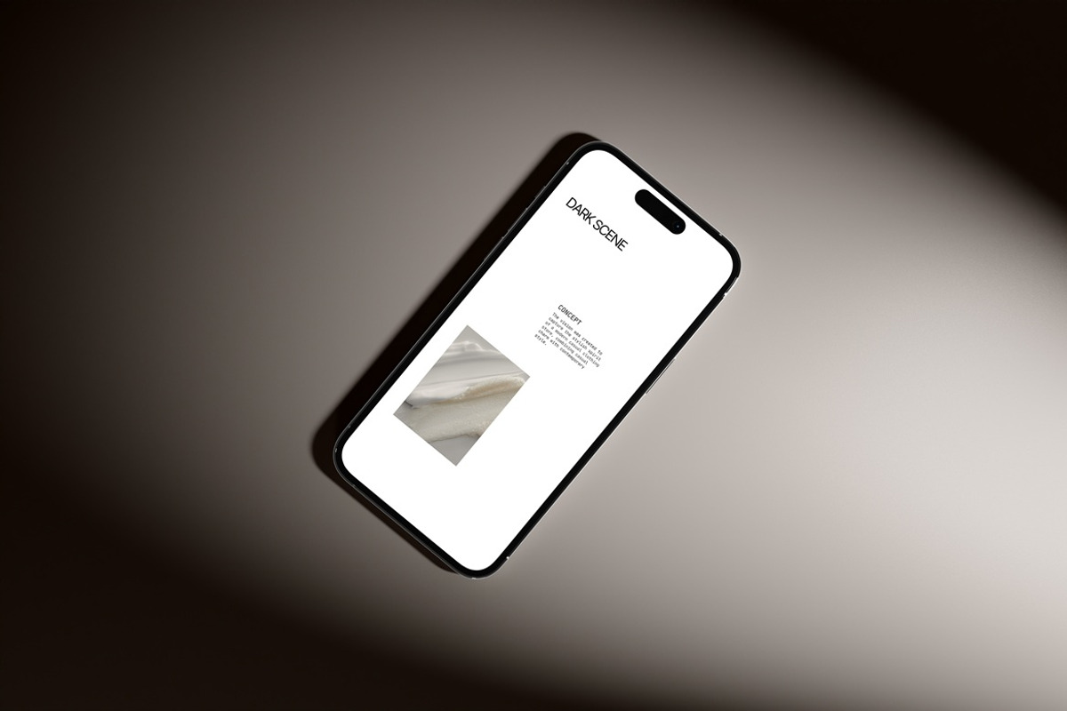 iPhone Mockup Dark Scene, an iPhone Mockup by Momogi (Photo 7 of 8)