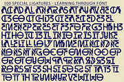 Learning Through - Art Deco Font, a Sans Serif Font by 177Studio (Thumbnail 8 of 8)