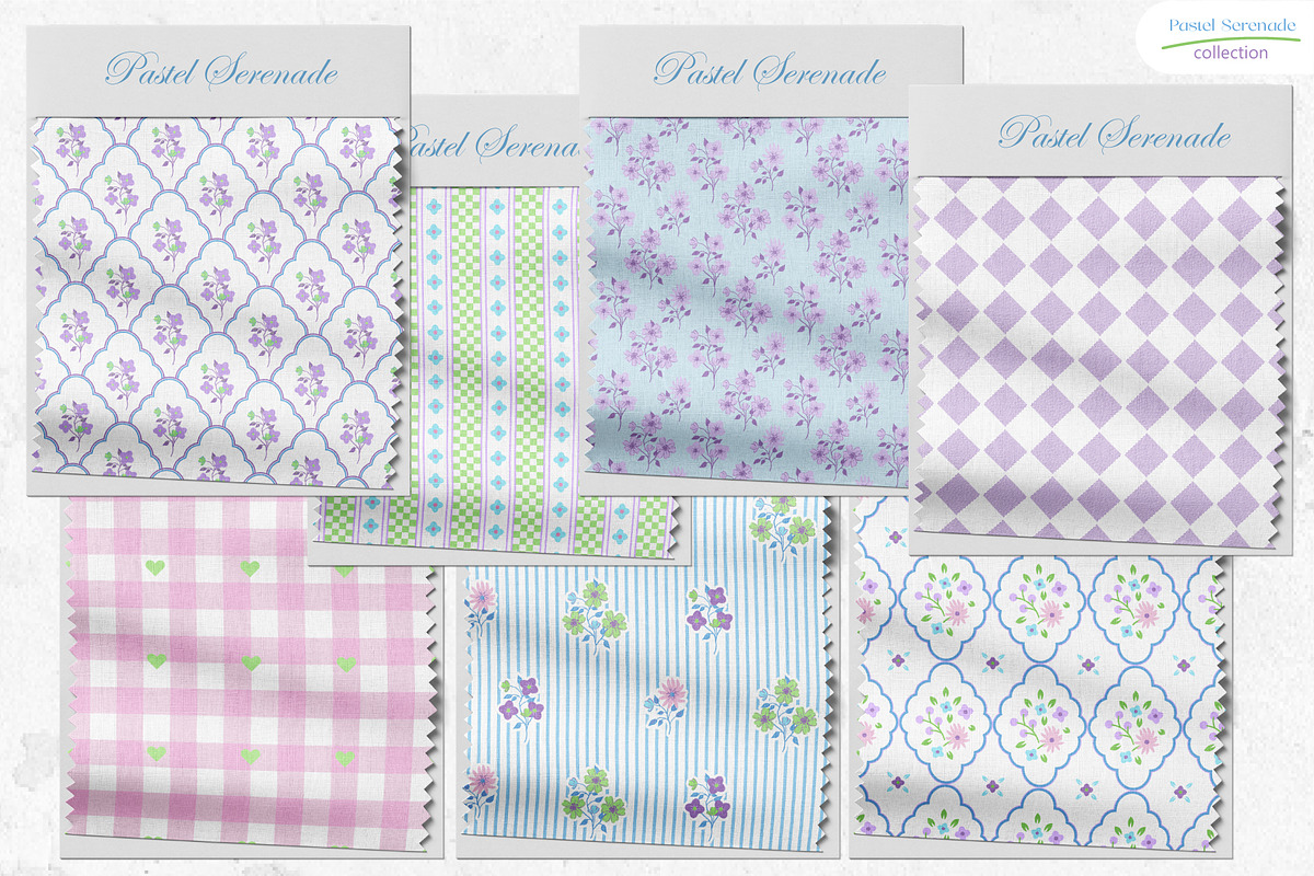 Pastel Serenade - Seamless Patterns, a Pattern Graphic by InaCorart (Photo 4 of 6)