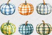 Plaid Pumpkin Clipart, an Illustration by Black Bird Studio (Thumbnail 6 of 6)