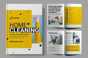 Cleaning Service Company Brochure, a Brochure Template by MightyDesign