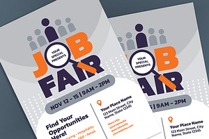 Simple Job Fair Event Flyer