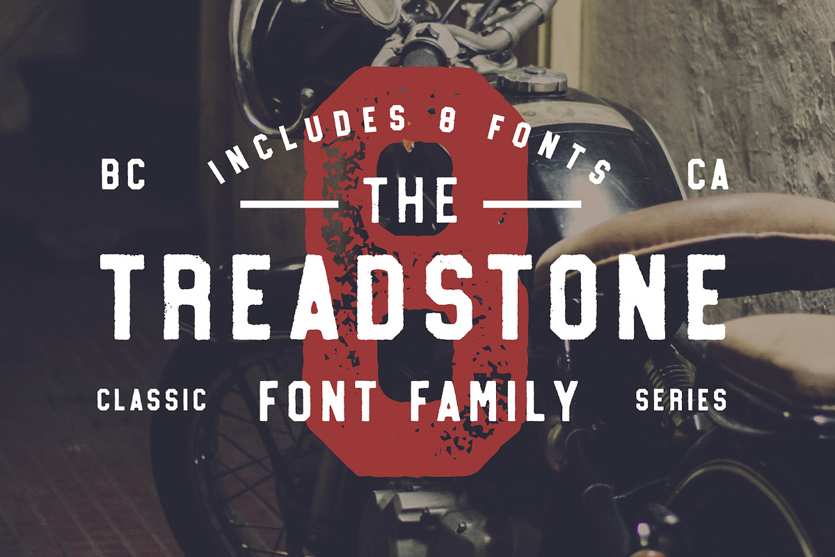 Treadstone - 8 Font Family