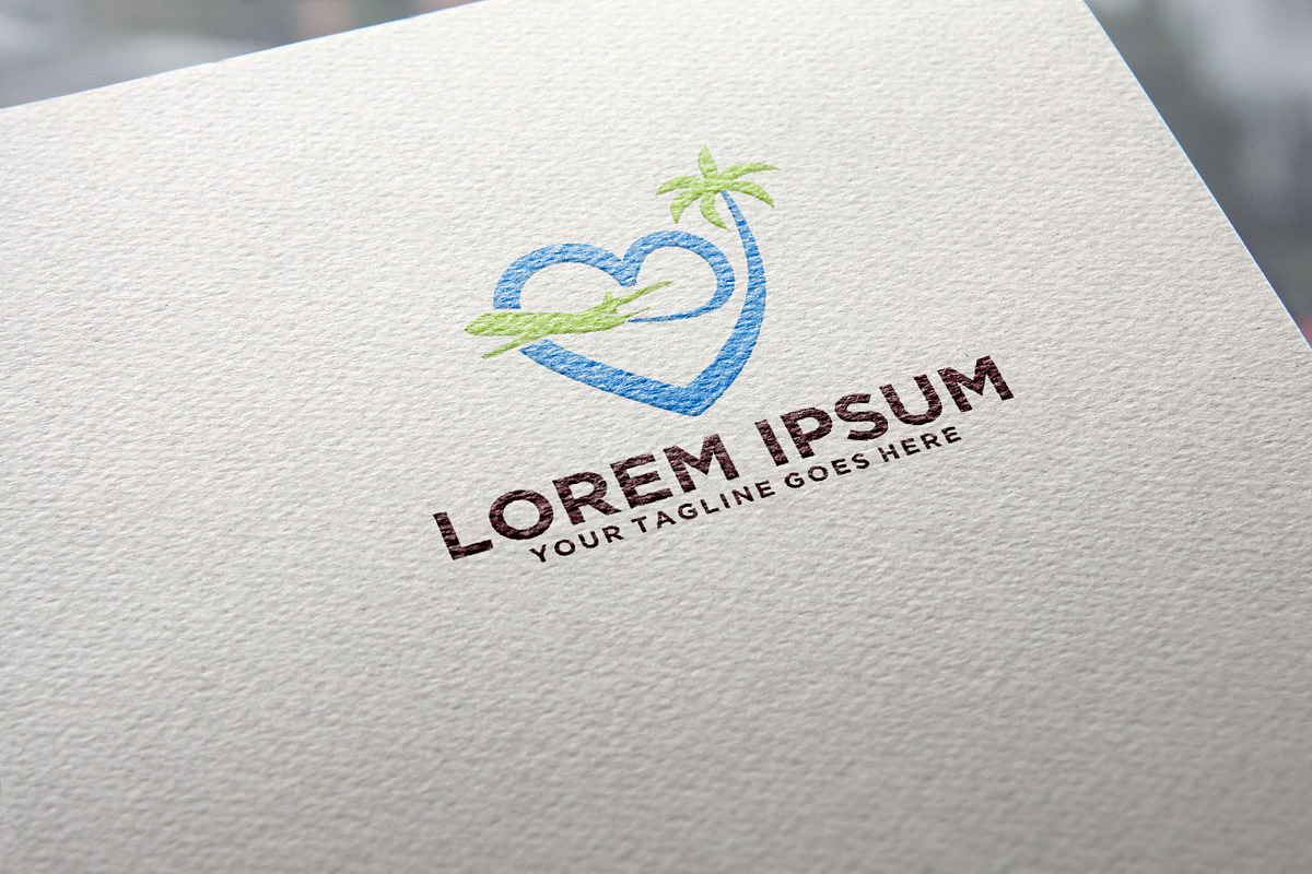 Love Travelling Holiday logo idea, a Branding & Logo Template by REDVY CREATIVE