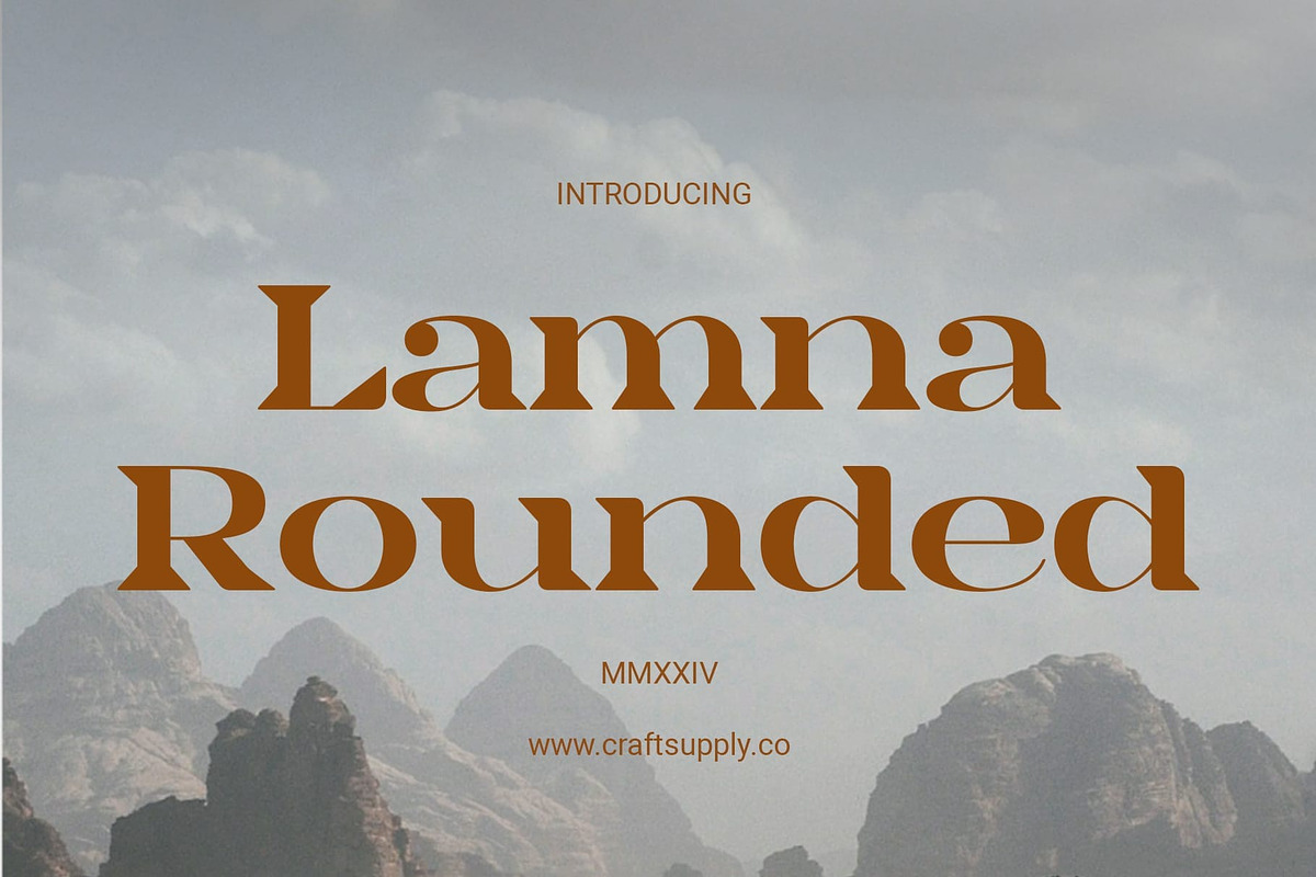 Lamna Rounded, a Serif Font by Craft Supply Co. (Photo 1 of 8)