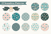 Beach Christmas Digital Papers, a Graphic by The Audacious Brush (Thumbnail 2 of 4)