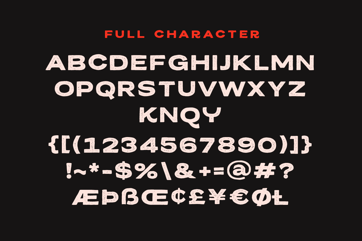 Melburch Township Typeface preview 6