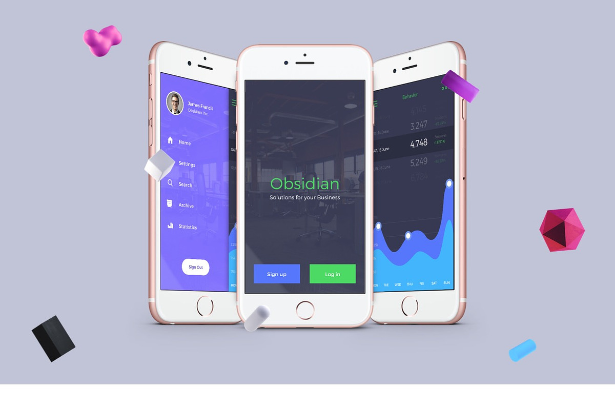 Analytics App UI Kit, an UI Kit Template by Designerbundle (Photo 2 of 4)