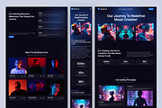 AI Music Generator Website UI Figma, an UI Kit Template by peterdraw (Thumbnail 4 of 7)