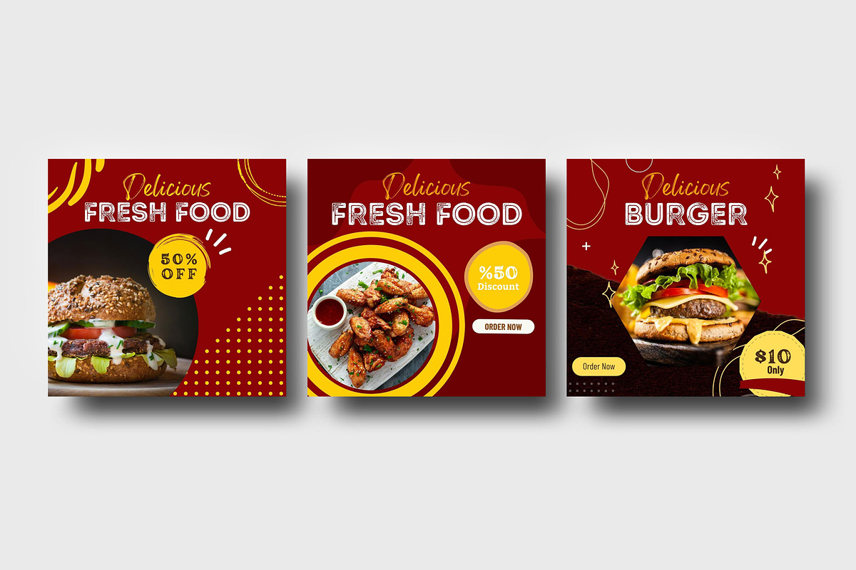 Editable Canva Restaurant Instagram, a Social Media Template by Ultimate Template Shop (Photo 2 of 4)