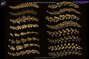 Procreate Brushes Gold Foliage Vol 2, a Brush Add-On by Fashion Workshop Bkk (Thumbnail 7 of 11)
