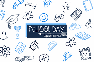 School Day| Symbols Fonts