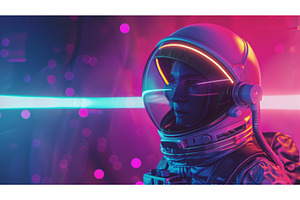 Picture Of Astronaut, Cyberpunk