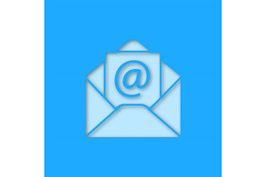 E-mail Address Paper Cut Out Icon