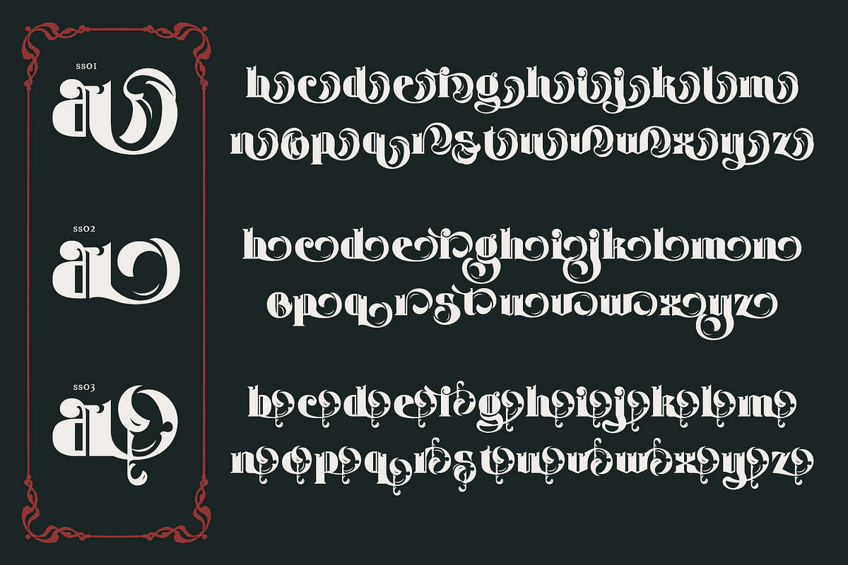 Monevilcy Antique Font, a Blackletter Font by TypeClassHeroes (Photo 13 of 15)