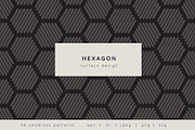 Hexagon | Surface Design, a Pattern Graphic by Curly_Pat (Thumbnail 1 of 8)