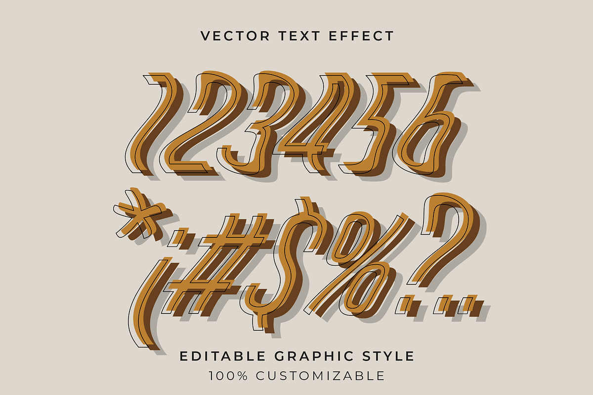 Retro Wavy Outline Text Effect preview 2