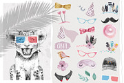 SAFARI BABIES watercolor set, an Animal Illustration by Natali Smolova (Thumbnail 5 of 8)